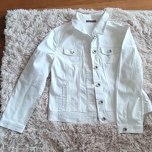 White jeans jacket